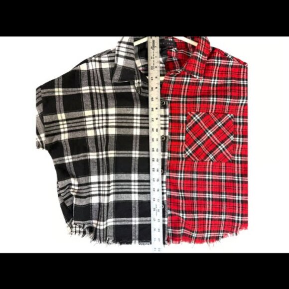 Upcycled Nightmare on Elm Street Half & Half Flannel – Size L - Picture 2 of 5